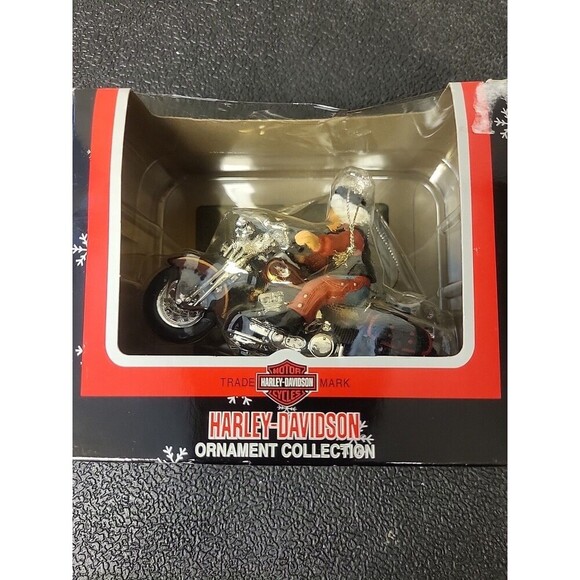 Harley Davidson North Pole Motorcycle Club Ornament Mrs. Claus 2001 Cavanagh - Picture 3 of 5